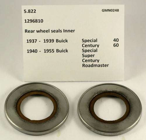 1937-1955 Buick Special Century Super Roadmaster NOS rear seals 1296810 - Picture 2 of 2