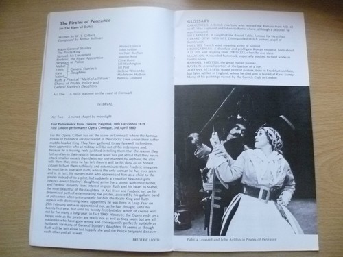D'Oyly Carte GILBERT & SULLIVAN OPERAS 1981-IOLANTHE, PIRATES OF PENZANCE & RUDD - Picture 6 of 7