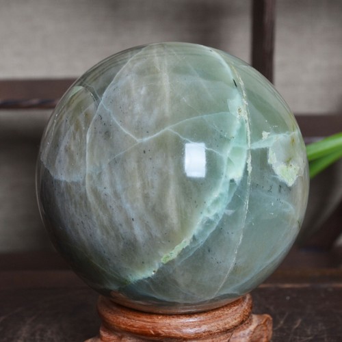 A7051-82mm-751g Natural plagioclase Feldspar quartz crystal sphere ball specimen - Picture 5 of 12