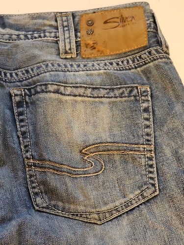 Silver Jeans Company Mens Grayson Heritage Size 33x34 Classic Fit Straight Leg - Picture 11 of 14