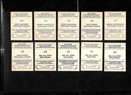 1982-83 OPC O PEE CHEE NHL HOCKEY STICKER 133-263 SEE LIST - Picture 57 of 261