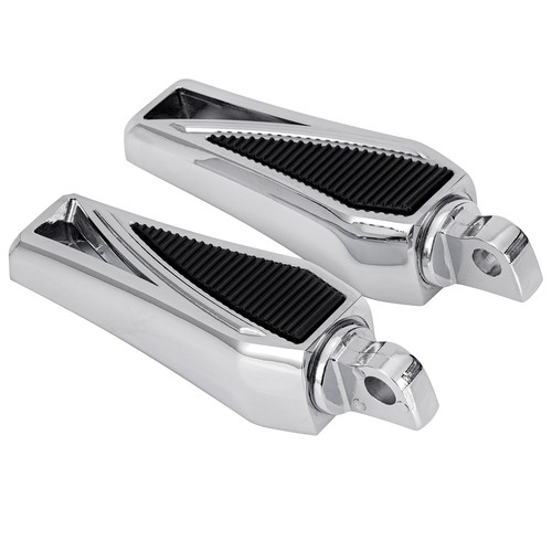 10mm Highway Foot Pegs Footrest Chrome For Harley Touring Softail Forty Eight - Bild 17 von 21