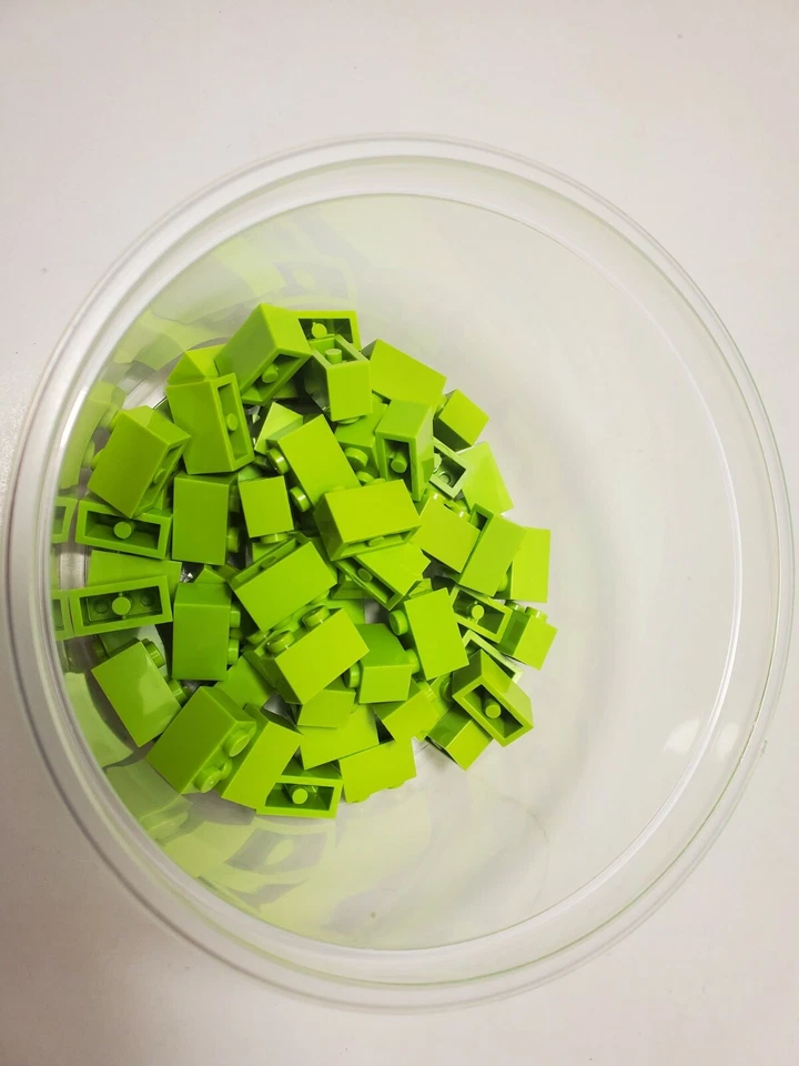 NUEVO LEGO Piezas LIMA 3004 Lote de 8 Ladrillos 1x2 4164022 Foto 2 de 2