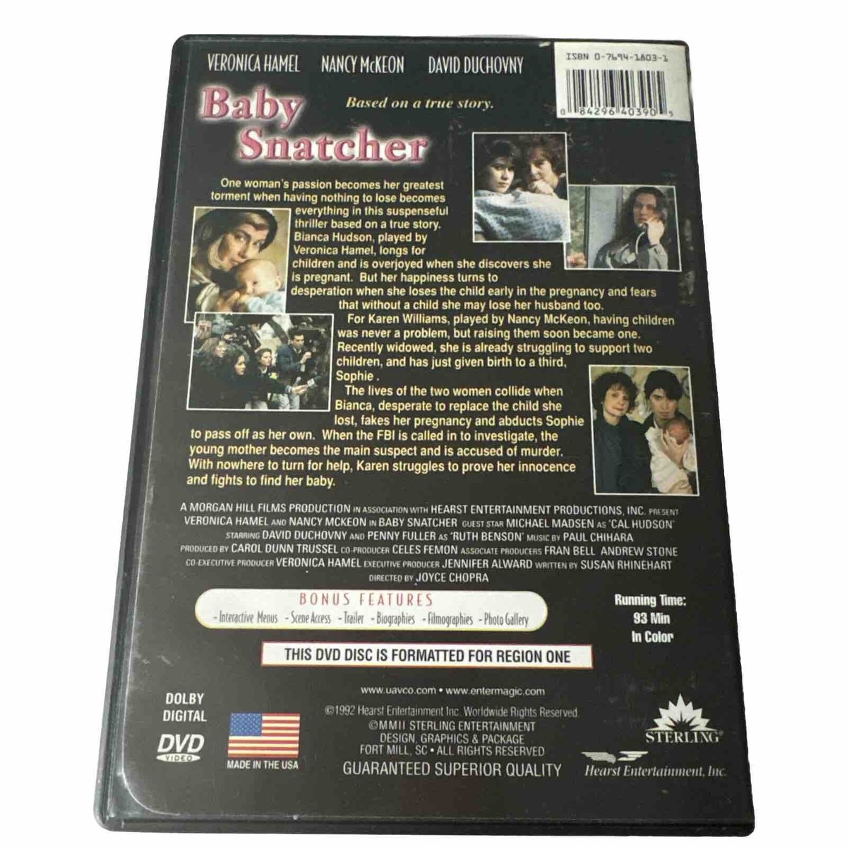 Baby Snatcher DVD David Duchovny Rare Region 1 Movie 84296403905| eBay