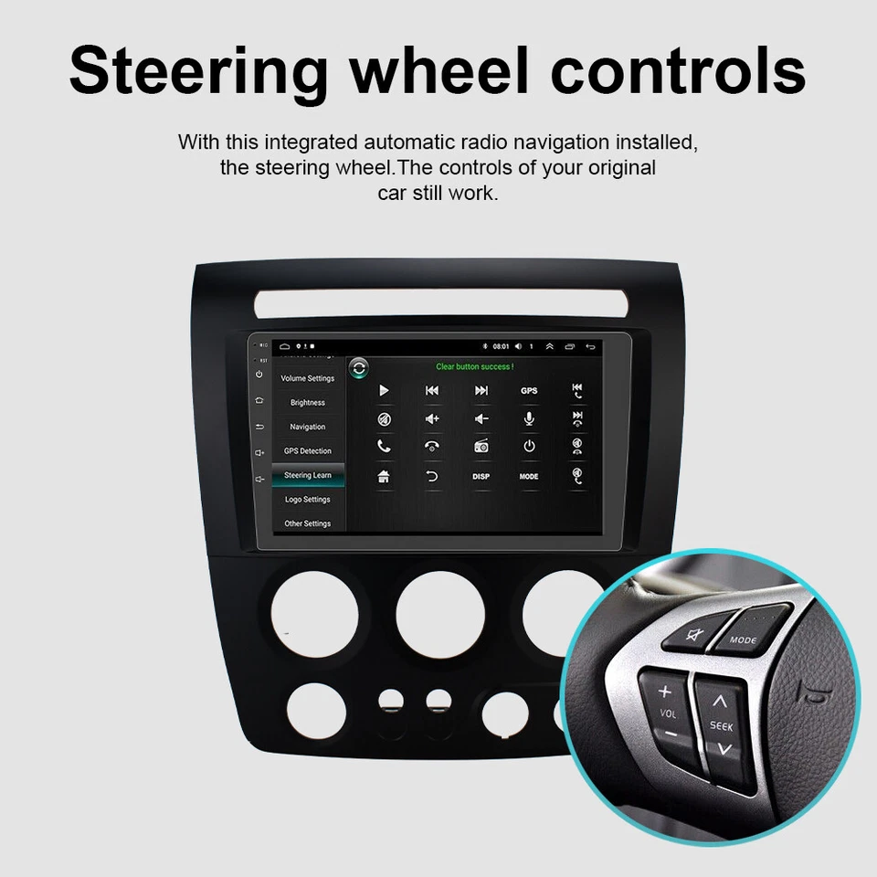 Radio estéreo para coche 6G+64GB 9" para Hummer H3 Android 13 CarPlay 2005-2010 navegación GPS Foto 3 de 4