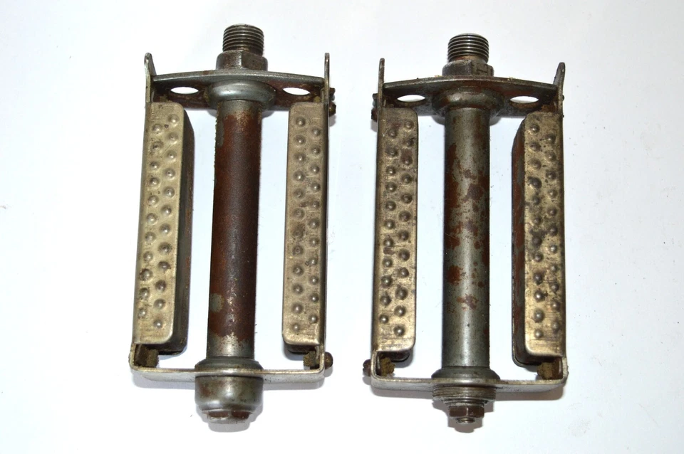 1 Paar Fahrradpedale 1930er Jahre Sportrad Halbrenner Fahrrad Teile - Bild 2 von 4