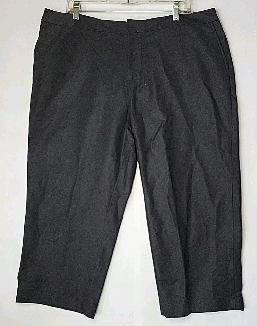 AFFA Pantalon capri en lin à jabes larges pour fee - Taille haute
