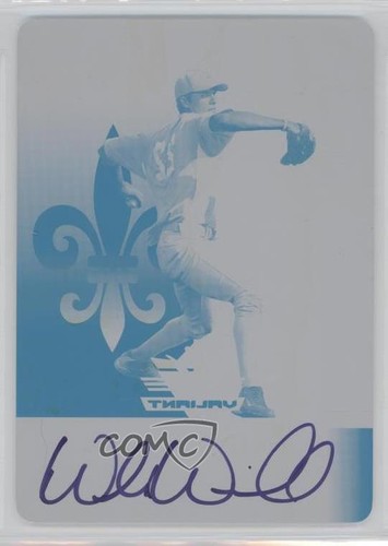 2012 Leaf Valiant Printing Plate Yellow 1/1 Walker Weickel #VA-WW1 Auto 0t3