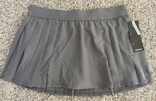 Head Skirt Pleated Skort Womens Tennis Golf Activewear Gray Size XL $45 - Picture 2 of 8