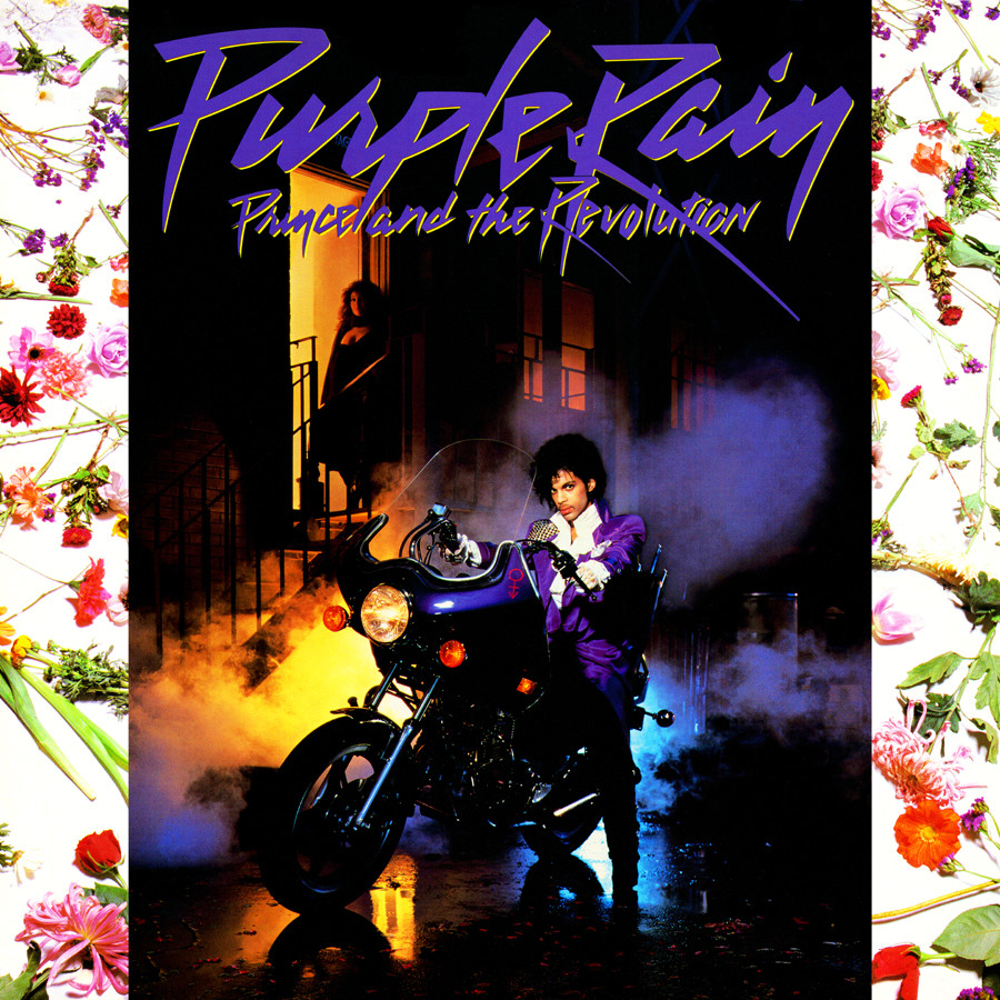 美品 Purple Rain Prince ポスター 帯 日本盤 プリンス Prince / Purple Rain 10.5x15.25 Japanese Movie Poster
