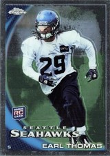 Earl Thomas Rookie Topps Chrome Football Card 2010 #C135