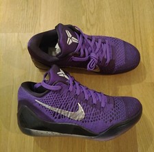 Nike Kobe IX 9 Elite Low Grape White Purple Silver 40 6 7 Bryant Moonwalker MJ