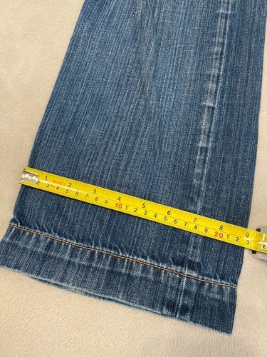 Pantalones de mezclilla vintage Y2K Teddy Smith para hombre 36x33 azul botón mosca pierna recta usados - Imagen 13 de 16