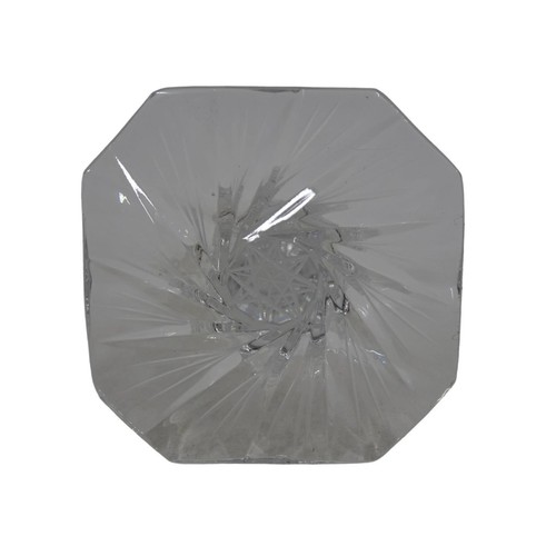 Pair Matching Pressed and Cut Polish Crystal Glass 5 3/4" Candlestick Holders - Picture 12 of 23