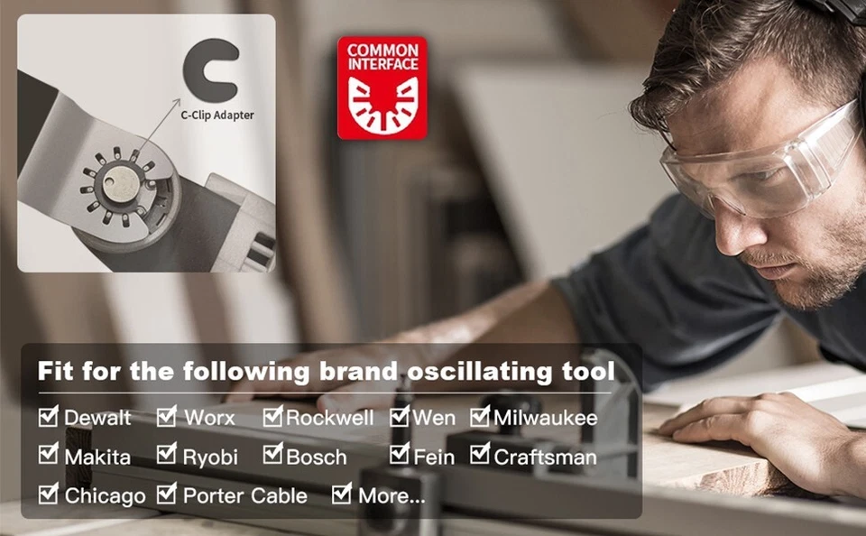 12 hojas de sierra universales oscilantes multiherramienta madera metal corte cortador acero al carbono Foto 2 de 4