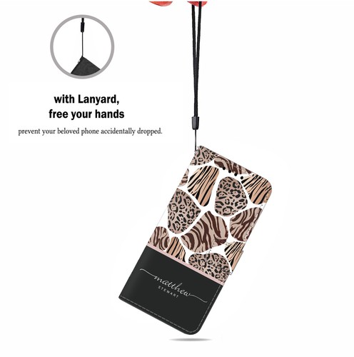 Personalised Wallet Flip Case Leather Cover For Samsung Galaxy S23 S22 S21 S24 - Bild 89 von 111