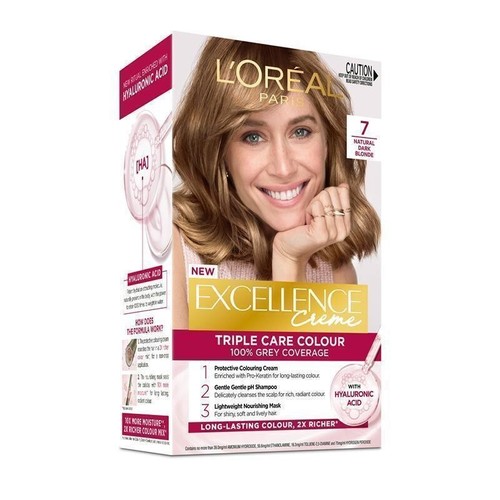 L'Oreal Excellence Creme Brown Blonde Hair Color Dye HA Acid 100% Grey Coverage - Picture 8 of 47