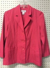 Women's Size 12 Three Button Front Blazer by Alfred Dunner