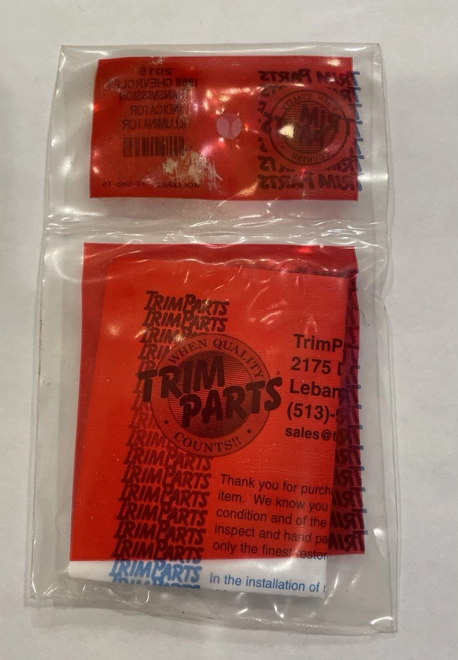 1958 Chevrolet Chevy Transmission Indicator Illuminator Lens 2015 - Image 2 of 4