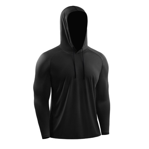 Felpa con cappuccio uomo pesca outdoor UPF50+ protezione pelle protezione sole manica lunga - Foto 14 di 25