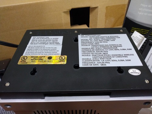 GE Pro Line Wireless Lights & Sounds Of Christmas Transmitter 4 Receivers 2008 - Picture 7 of 15