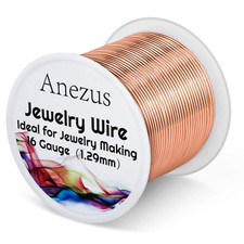 16 Gauge Jewelry Wire, 11 Yards Craft Wire Tarnish Resistant Copper Wire for Jew