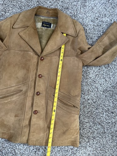 Vintage 70s Suede Leather 3 in 1 Sherpa Size 40 Klopfensteins Jacket VTG - Picture 8 of 10