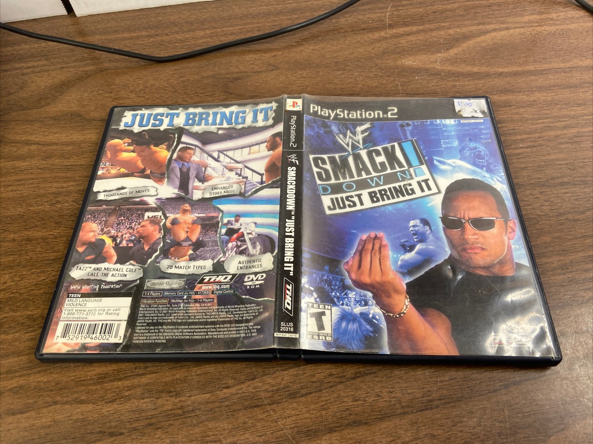 WWF SmackDown Just Bring It (PS2 Playstation 2) Black Label