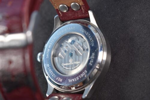 Constantin Weisz Acciaio Inox IIZ026CW Automatic Manual 20J Skeleton Watch Ltd Ed - Foto 14 di 19
