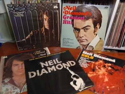 NEIL DIAMOND - 5 x JOB LOT ALBUMS MOODS SET BUNDLE THE BEST OF GOLD GREATEST