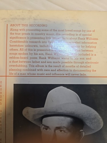 “The Legend Of Hank Williams In Song And Story” (2)Vinyls Good/fair LP Record - Picture 3 of 10