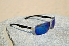 MENS WOMENS UNISEX BLUE PILOT SUNGLASSES UV400 BIKER MODERN POLICE STYLE FBI 