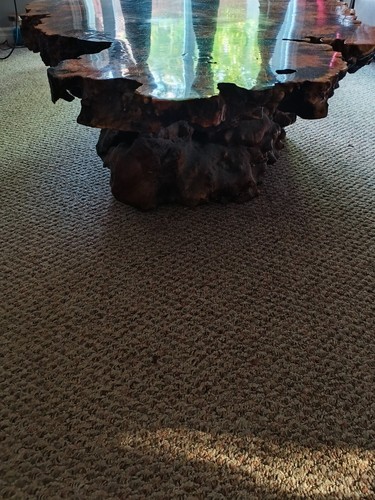 Buckeye burl coffee table from California 1970 - Picture 2 of 5