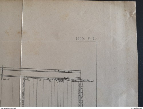 ANNALES PONTS et CHAUSSEES (Dep 21) - Plan des Grands Collecteurs de Dijon 1900 - Imagen 3 de 4