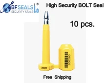 Security  BOLT Seal for Cargo Containers, Yellow Color, Box (10 pcs), BFSEALS