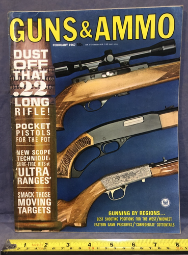 Guns&Ammo February 1967 Pocket Pistols for the Pot - Foto 1 di 4
