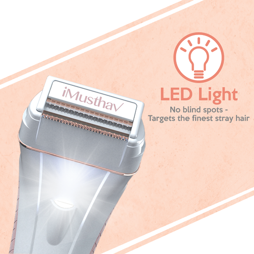 DermaRazor Rechargeable Body Hair Remover, Bikini Trimmer, Pubic Hair for Women - Picture 3 of 20