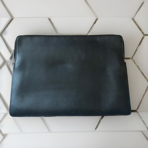 Kate Spade Spencer Laptop Sleeve Case Black Leather Padded Computer Pouch - Picture 2 of 8