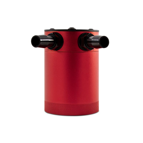 Mishimoto Compact Baffled Oil Catch Can - 2 Port - Red - Picture 3 of 6