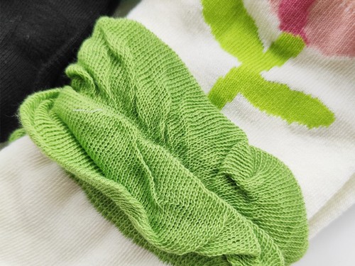 Tulip Flower Pattern Cotton Socks, Women Socks Comfortable, Women's Funky Socks - Picture 5 of 9