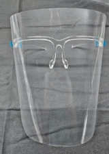 Global Salon World Safety Face Shields with Glasses Frames (Pack of 1)