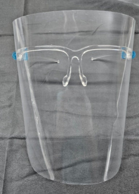 Global Salon World Safety Face Shields with Glasses Frames (Pack of 5)