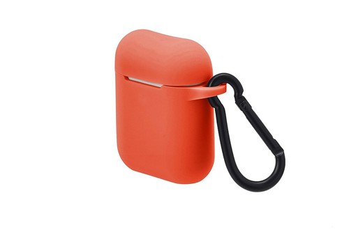 Cover custodia silicone rosso cuffie bluetooth auricolari flessibile gancio - Foto 2 di 5