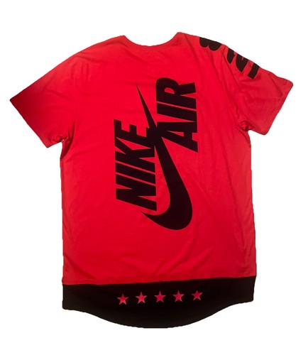 Nike Air Legendary Lengths T-Shirt Rot Herren 5 Sterne Longtail Shirt - Bild 2 von 3