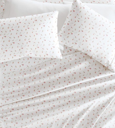 Linen Market Double-Brushed Patterned Microfiber Queen Queen, Floral Pink