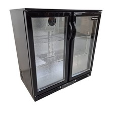 Bottle Fridge Back Bar Cooler Beer Chiller Display Glass 192L Sterling Pro SP...