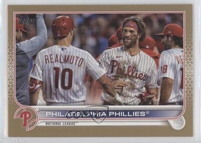 2022 Series 2 Gold 136/2022 Bryce Harper Philadelphia Phillies JT Realmuto 04l0