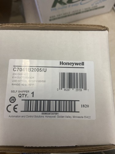 Honeywell C7041B2005/U electronic temperature sensor 6” immersion -40 to 250f - Picture 2 of 2