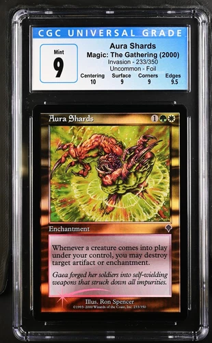 AURA SHARDS Invasion Foil CGC 9 Q++ MTG [Nostalgium]