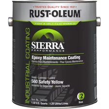 Rust-Oleum 248280 Epoxy Base Base, Safety Yellow, Gloss, 1 Gal, 230 To 340 Sq